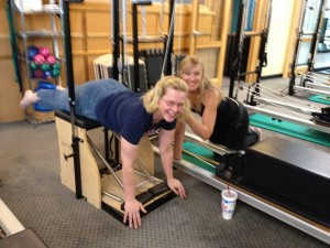 Annalisa and Lisa at Pilates 1901